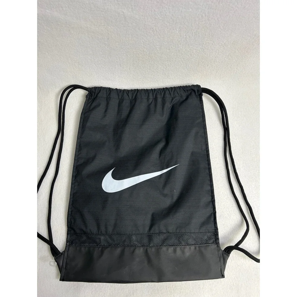 Sporty Nike Unisex OS Black Brasilia Drawstring Gym Sackpack Bag BA5338-010